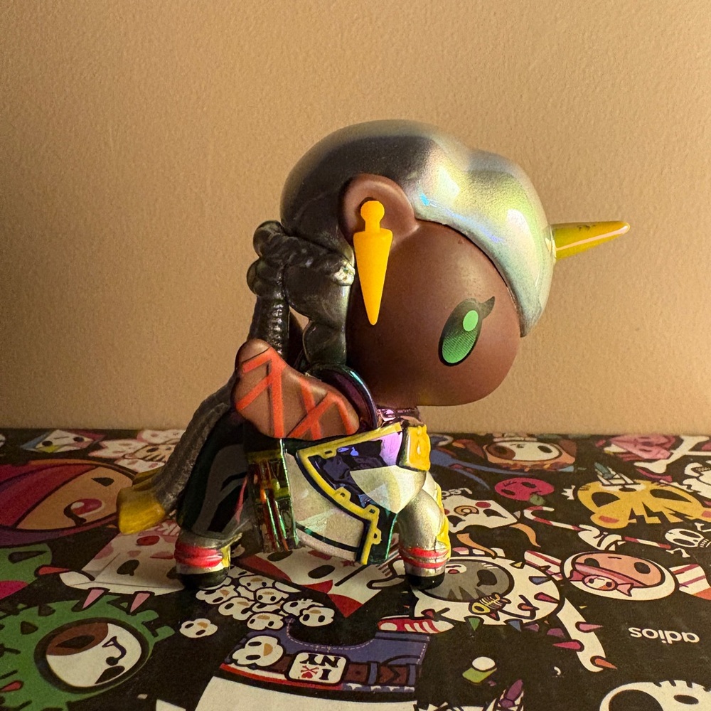 tokidoki x Arcane Blacklight Chrome Unicorno WARRIOR AMBESSA
